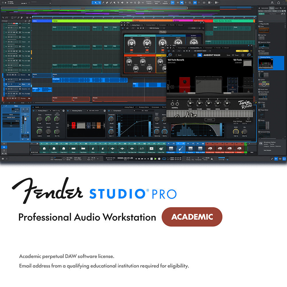 FENDER STUDIO PRO 8 PERPETUAL LICENSE ACADEMIC PRICE