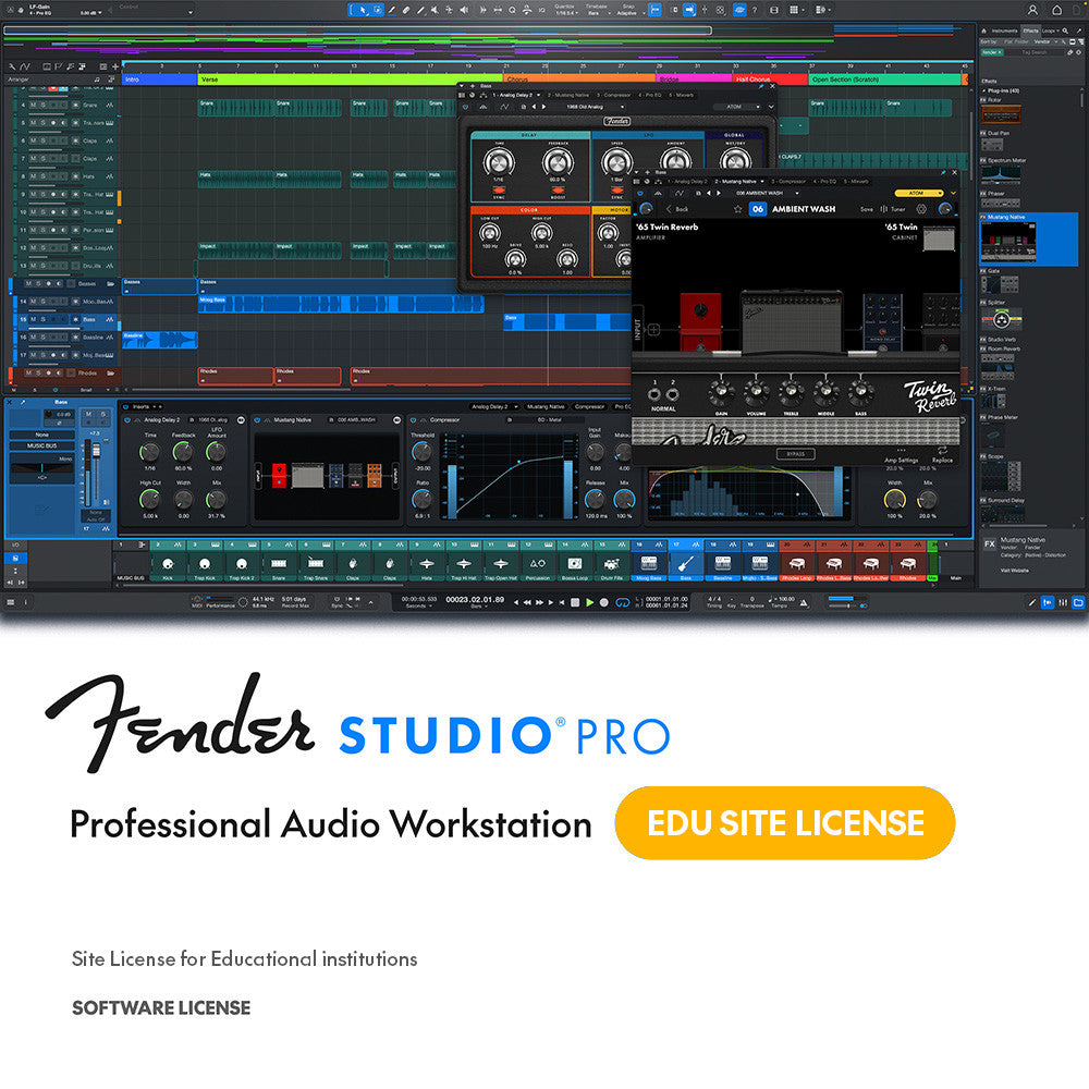 FENDER STUDIO PRO 8 SITE LICENSE 10 - 28 SEATS (PRICE PER SEAT)
