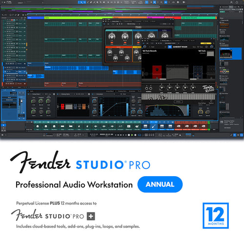 Fender Studio Pro 8 Perpetual + 12M Sub to Pro+