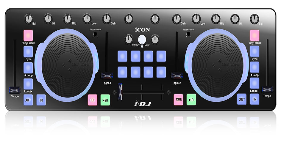 Icon Mini USB DJ Controller Black